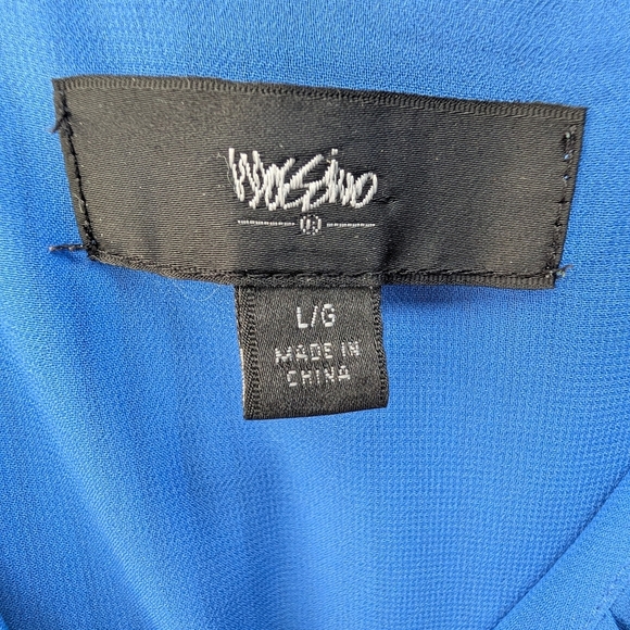 Mossimo Supply Co. Blue Pleated Dress Size Large (EUC) - Picture 3 of 10